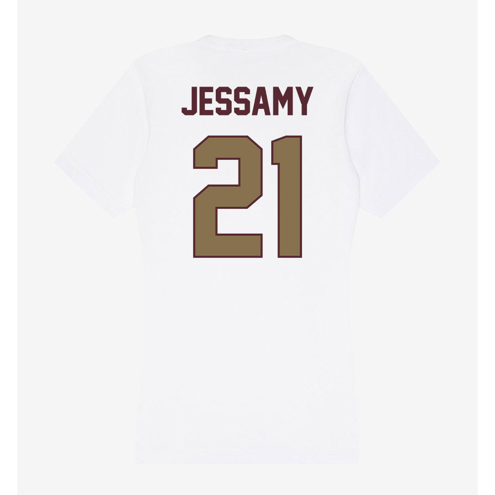 Texas State - NCAA Men's Basketball : Ronald Jessamy - Women's V-Neck T-Shirt-1