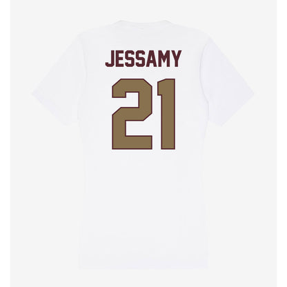 Texas State - NCAA Men's Basketball : Ronald Jessamy - Women's V-Neck T-Shirt-1