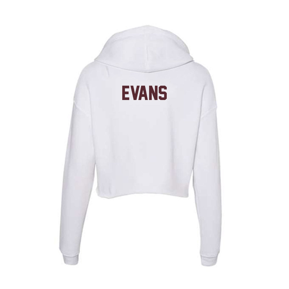 Texas State - NCAA Women's Track & Field : Kerrah Evans - Women's Crop Fleece Hoodie-1