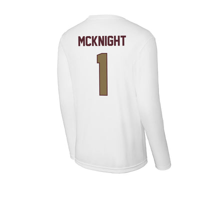 Texas State - NCAA Baseball : Jaxon McKnight - Activewear Long Sleeve T-Shirt-1