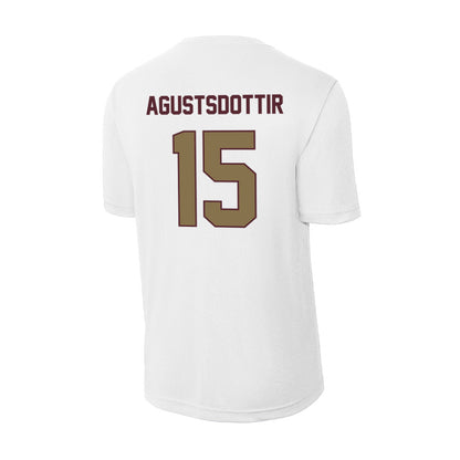 Texas State - NCAA Women's Soccer : Katrin Agustsdottir - Activewear T-Shirt-1