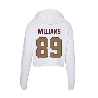 Texas State - NCAA Football : Jordan Williams - Women's Crop Fleece Hoodie-1