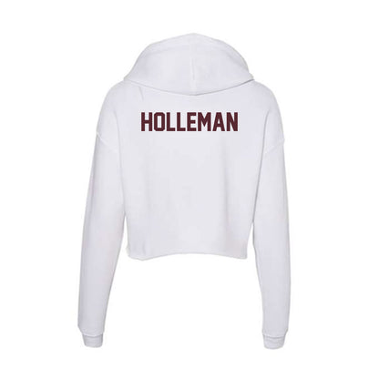 Texas State - NCAA Women's Track & Field : Kaurie Holleman - Women's Crop Fleece Hoodie-1