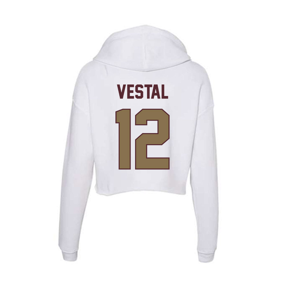 Texas State - NCAA Softball : Harley Vestal - Women's Crop Fleece Hoodie-1