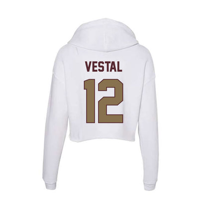 Texas State - NCAA Softball : Harley Vestal - Women's Crop Fleece Hoodie-1