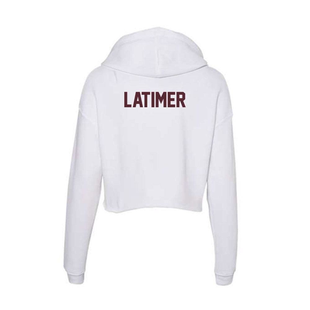 Texas State - NCAA Cheerleading : Gianni Latimer - Women's Crop Fleece Hoodie-1