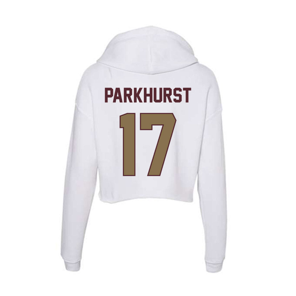 Texas State - NCAA Football : Gavin Parkhurst - Women's Crop Fleece Hoodie-1