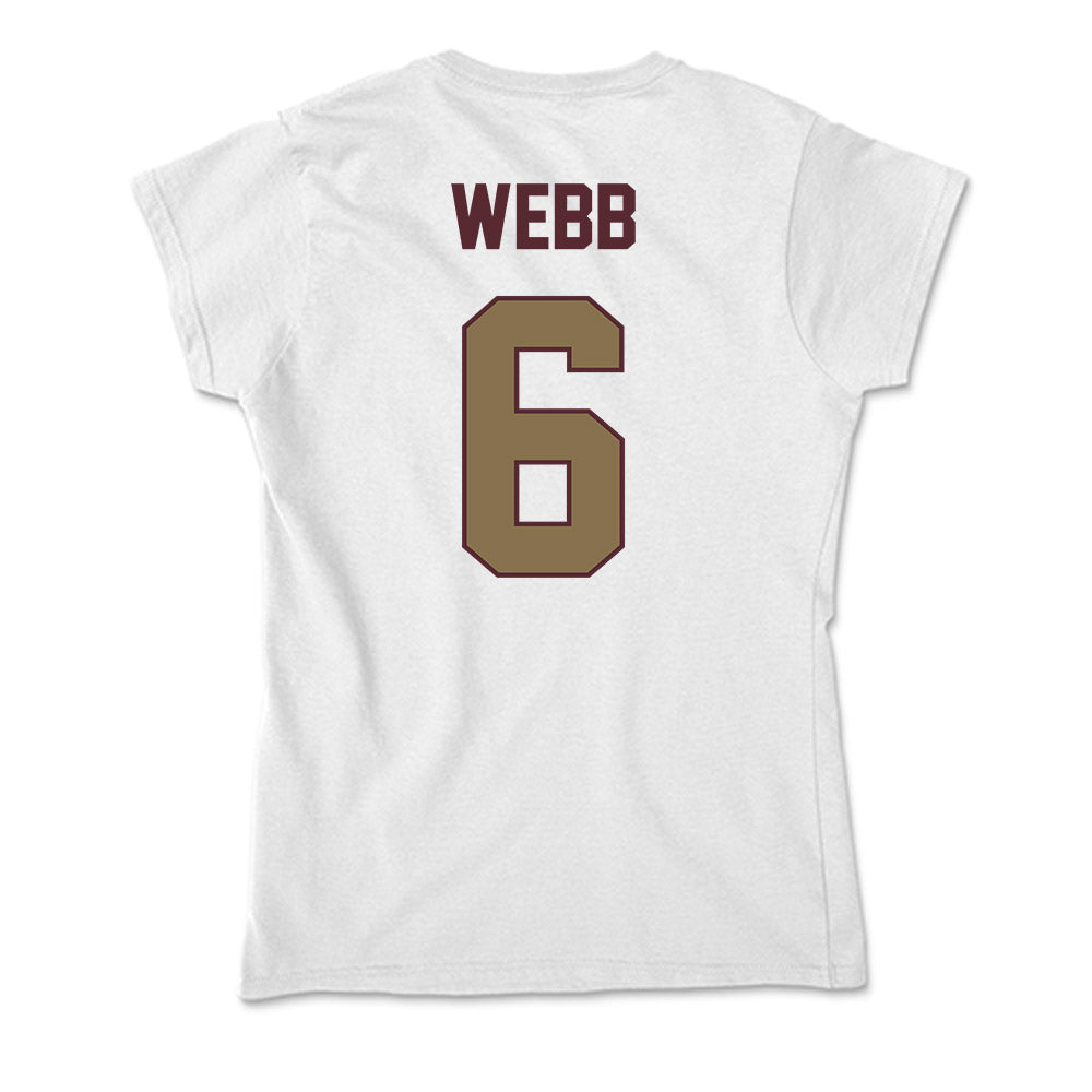 Texas State - NCAA Football : Easton Webb - Soft Style Women’s T-Shirt-1