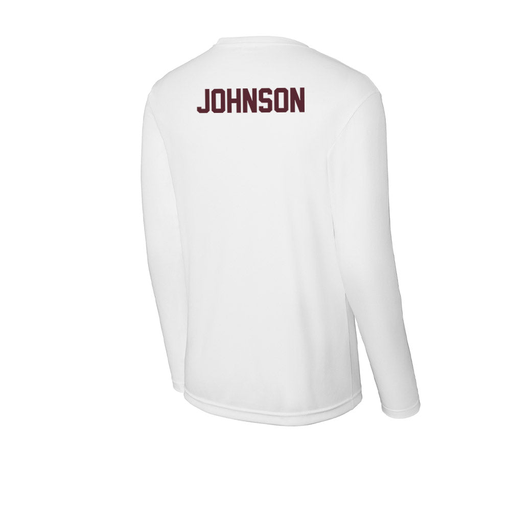 Texas State - NCAA Cheerleading : Star Johnson - Activewear Long Sleeve T-Shirt-1