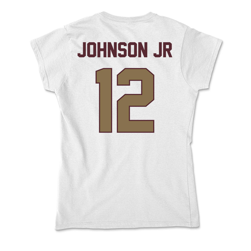 Texas State - NCAA Football : Lorenzo Johnson Jr - Soft Style Women’s T-Shirt-1