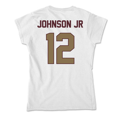 Texas State - NCAA Football : Lorenzo Johnson Jr - Soft Style Women’s T-Shirt-1
