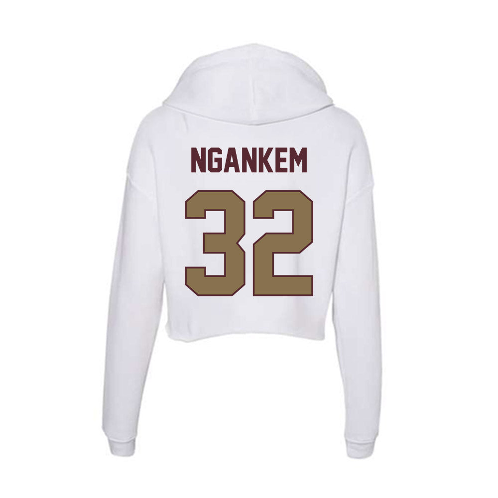 Texas State - NCAA Women's Soccer : Jenny Ngankem - Women's Crop Fleece Hoodie-1