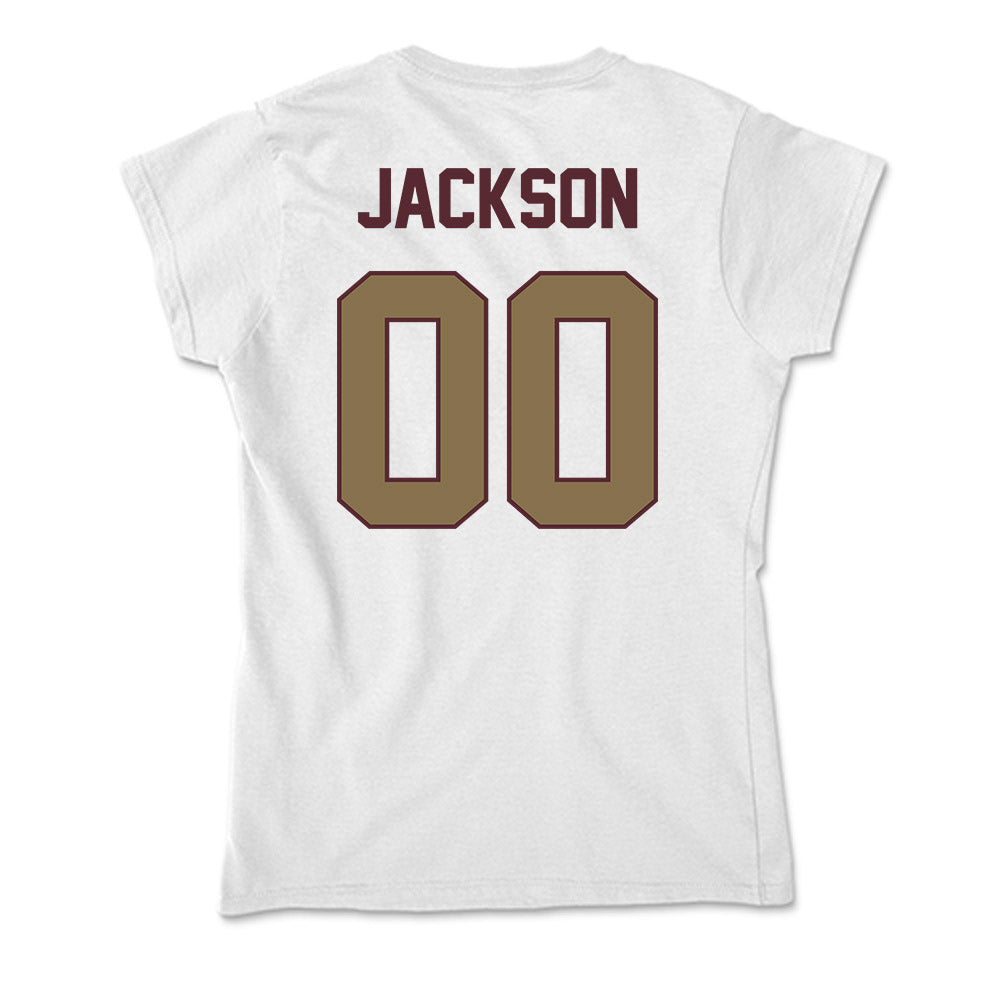Texas State - NCAA Football : Davian Jackson - Soft Style Women’s T-Shirt-1