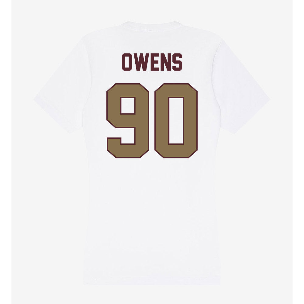 Texas State - NCAA Football : Chancellor Owens - Women's V-Neck T-Shirt-1