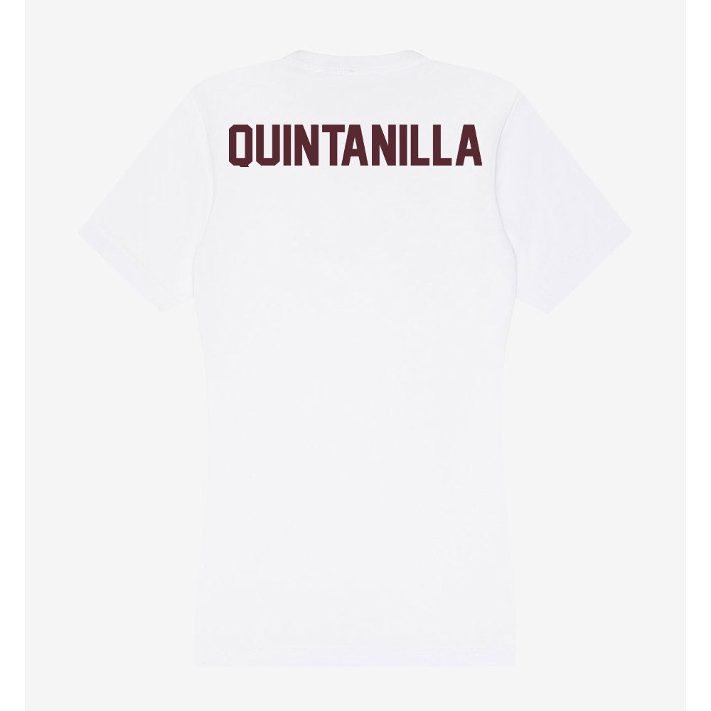 Texas State - NCAA Women's Golf : Grace Quintanilla - Women's V-Neck T-Shirt-1