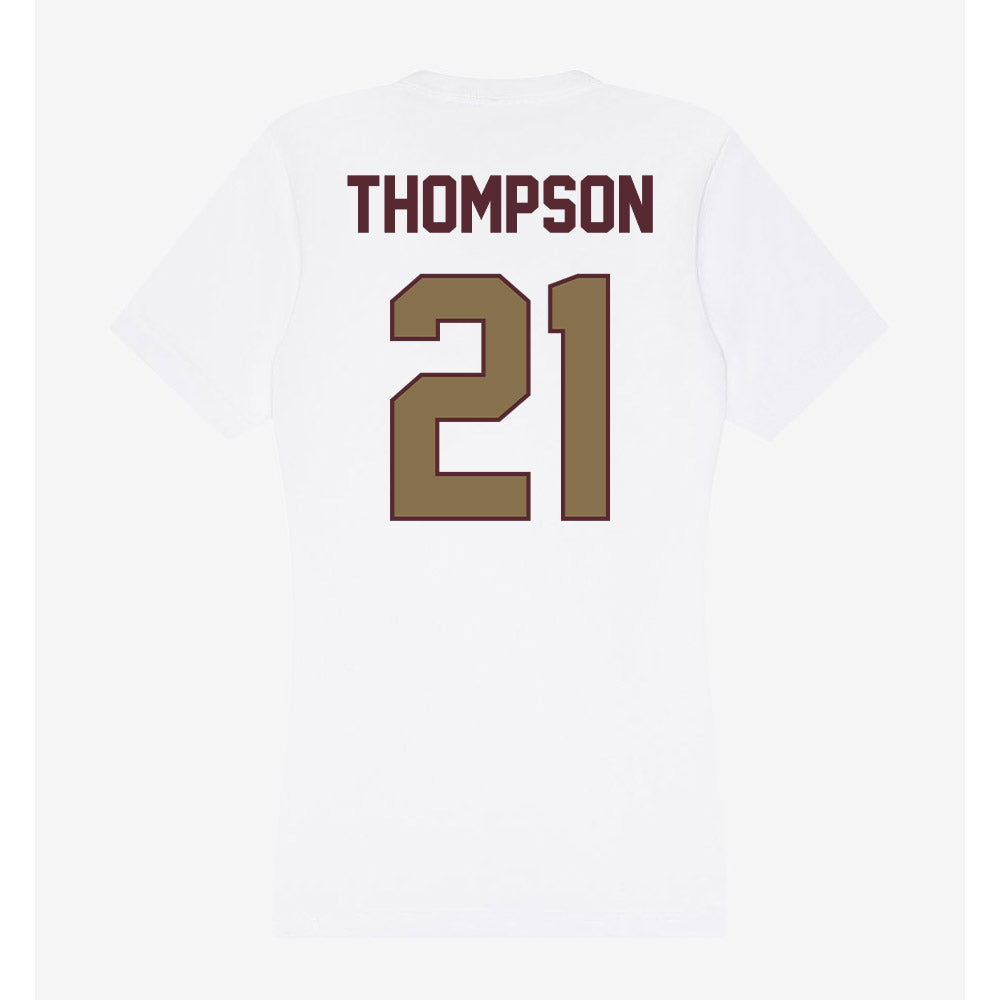 Texas State - NCAA Men's Basketball : Deke Thompson - Women's V-Neck T-Shirt-1