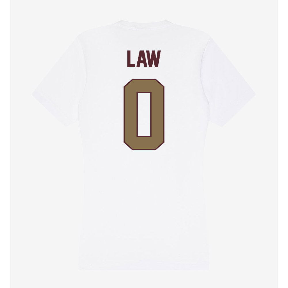 Texas State - NCAA Football : Jay Law - Women's V-Neck T-Shirt-1
