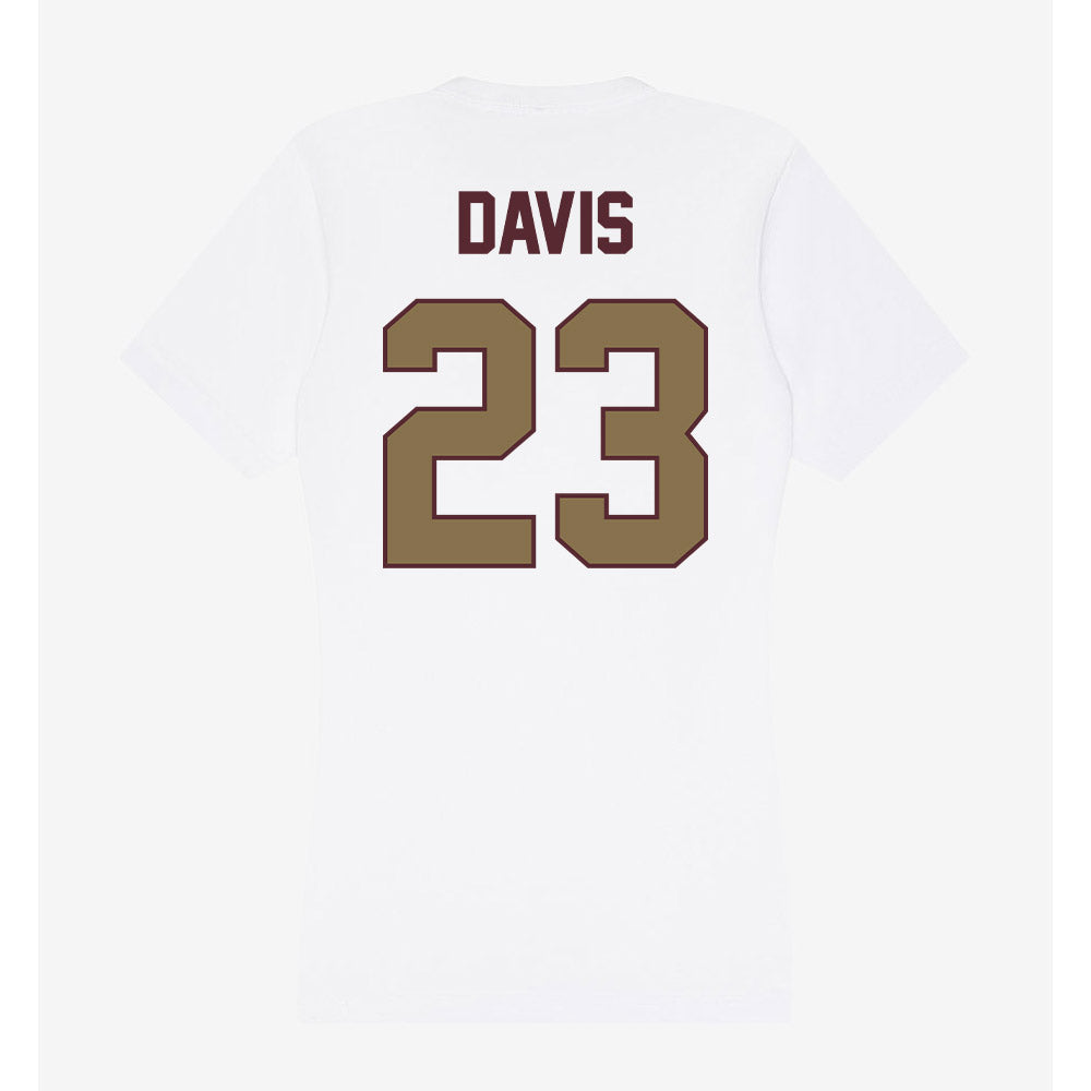 Texas State - NCAA Football : Darius Davis - Women's V-Neck T-Shirt-1