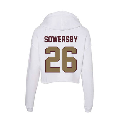 Texas State - NCAA Football : Bradley Sowersby - Women's Crop Fleece Hoodie-1