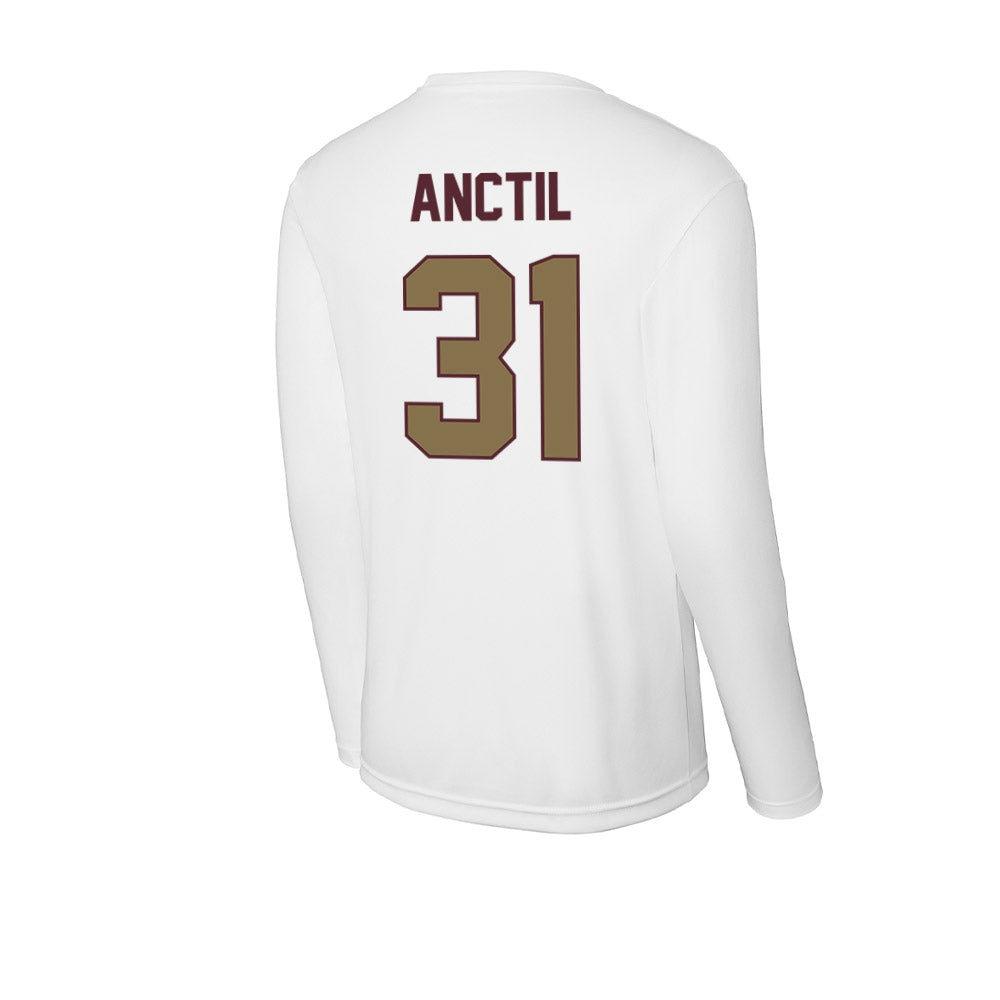 Texas State - NCAA Baseball : Justin Anctil - Activewear Long Sleeve T-Shirt-1