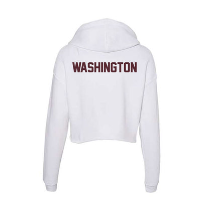 Texas State - NCAA Women's Track & Field : Sanaa Washington - Women's Crop Fleece Hoodie-1