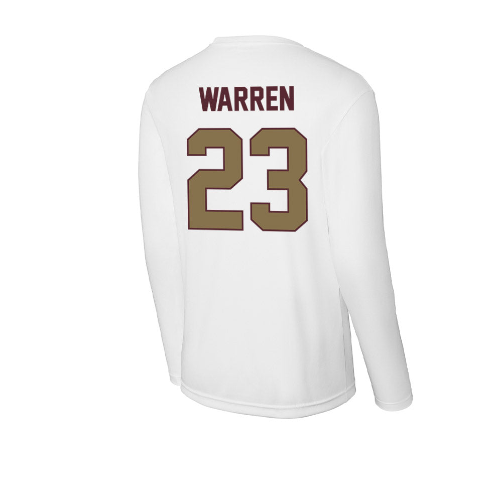 Texas State - NCAA Football : Xavier Warren - Activewear Long Sleeve T-Shirt-1