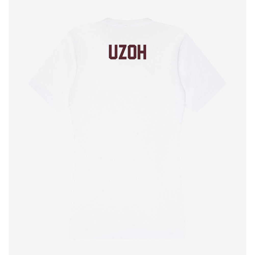 Texas State - NCAA Women's Track & Field : Chinenye Uzoh - Women's V-Neck T-Shirt-1