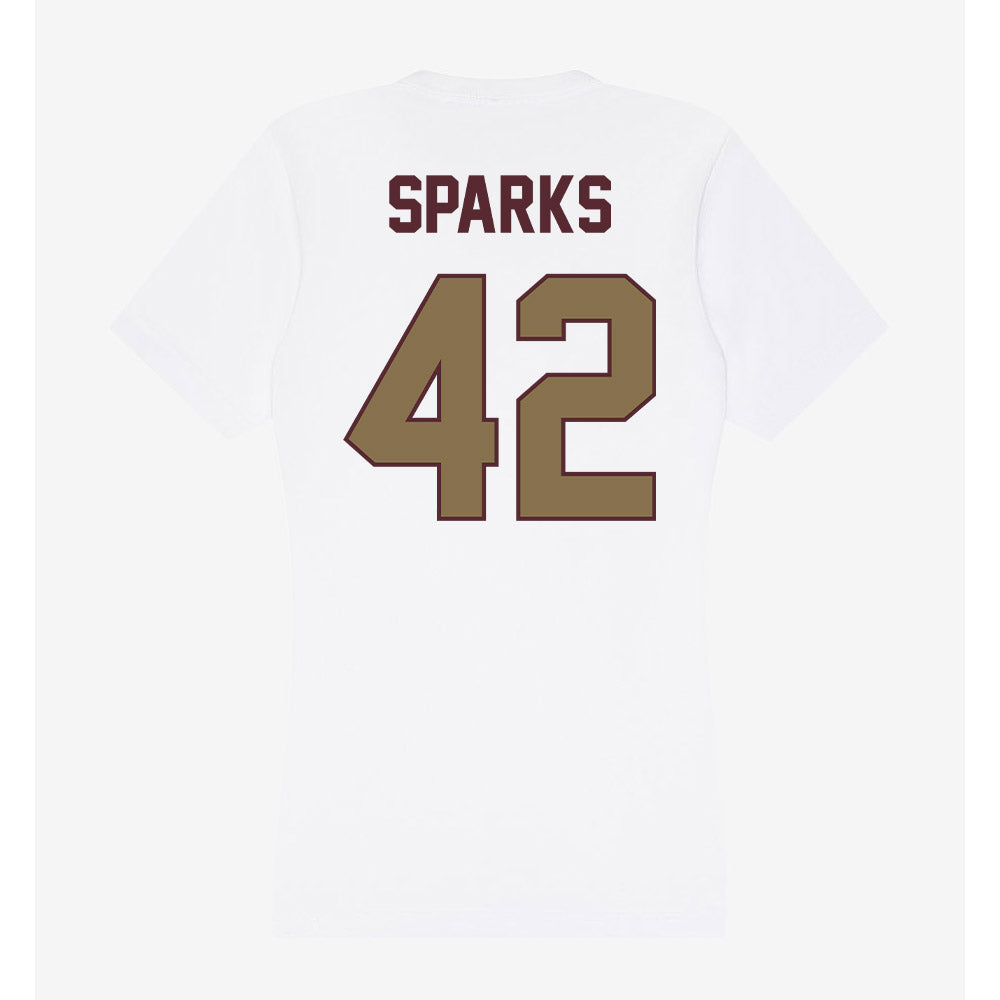 Texas State - NCAA Football : Colt Sparks - Women's V-Neck T-Shirt-1