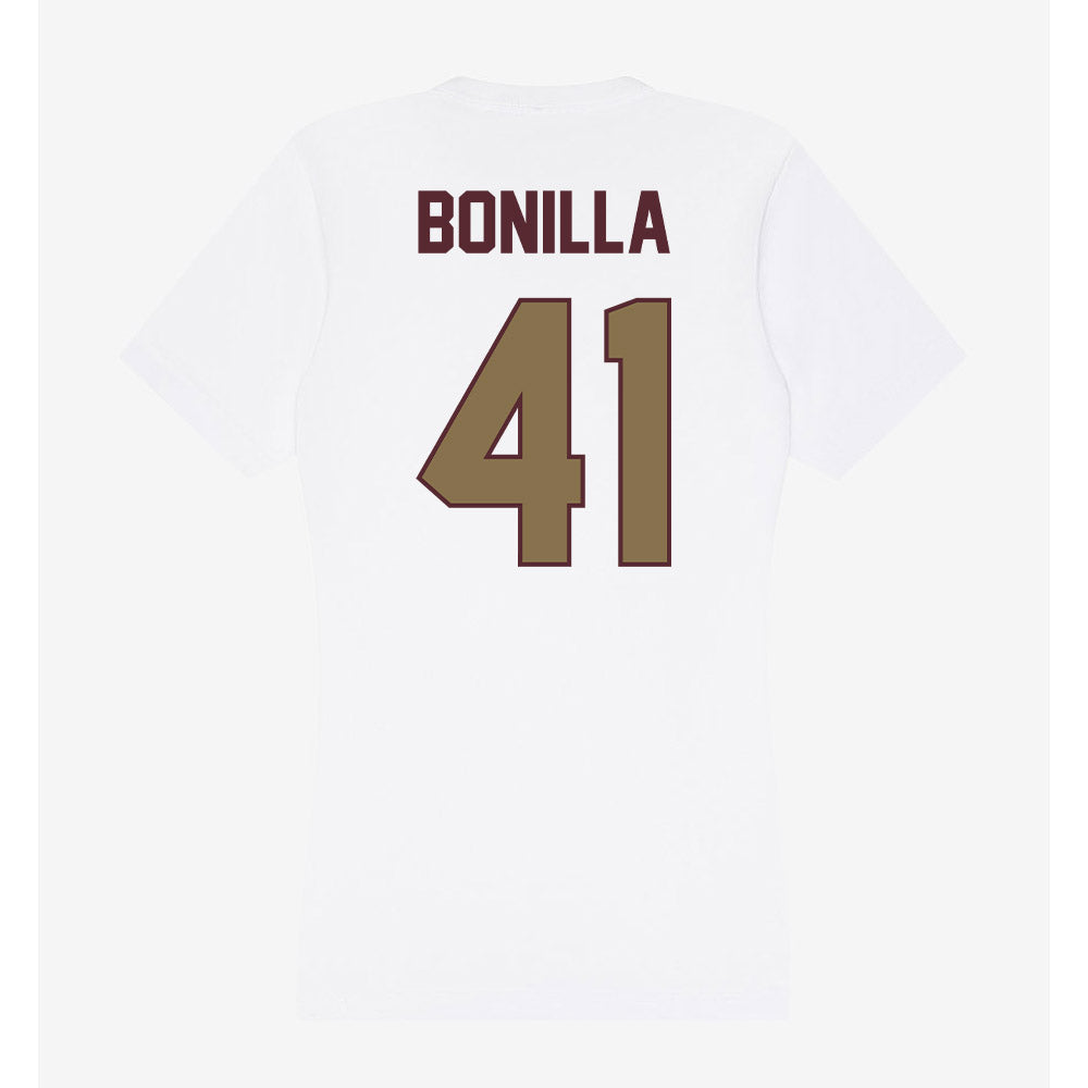 Texas State - NCAA Football : Jacob Bonilla - Women's V-Neck T-Shirt-1