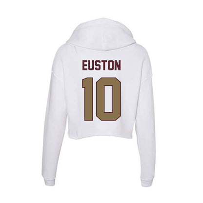 Texas State - NCAA Women's Volleyball : Ashley Euston - Women's Crop Fleece Hoodie-1