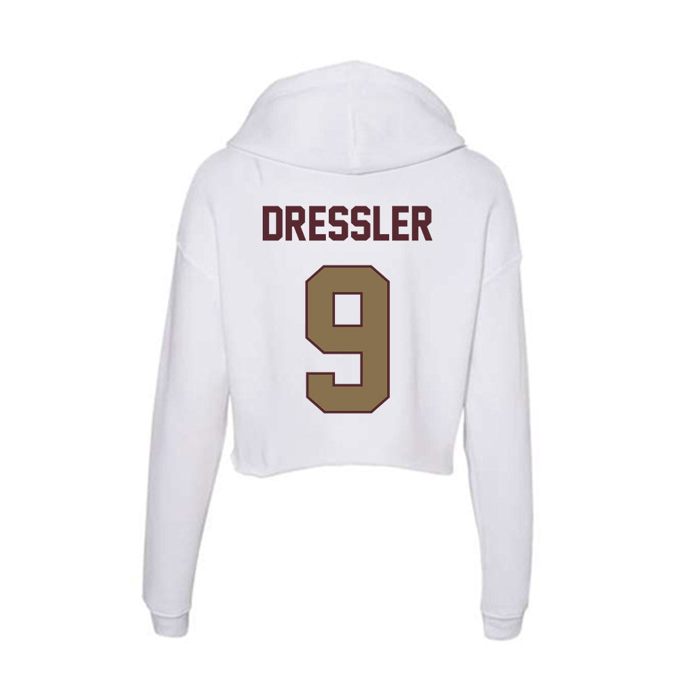 Texas State - NCAA Softball : Jayleigh Dressler - Women's Crop Fleece Hoodie-1