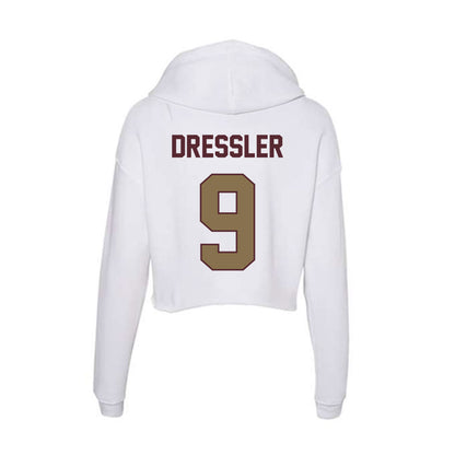 Texas State - NCAA Softball : Jayleigh Dressler - Women's Crop Fleece Hoodie-1