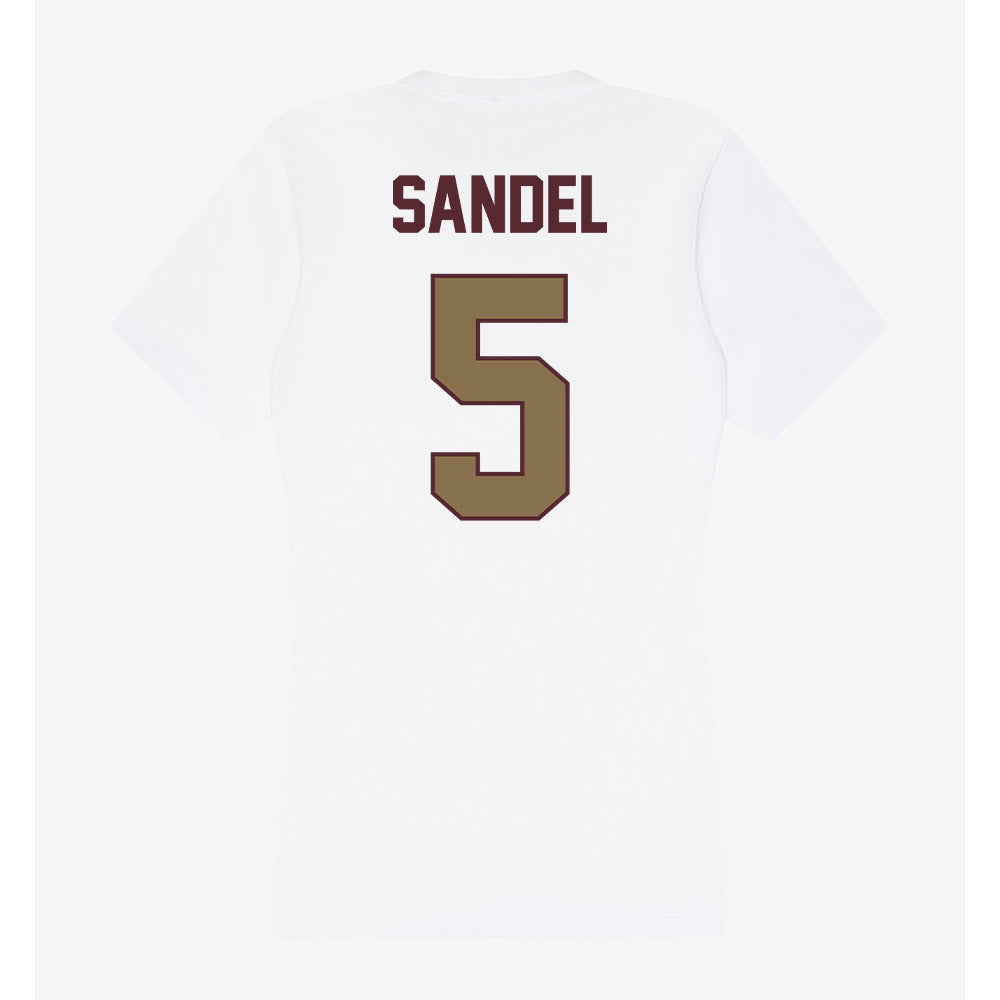 Texas State - NCAA Softball : Sophie Sandel - Women's V-Neck T-Shirt-1