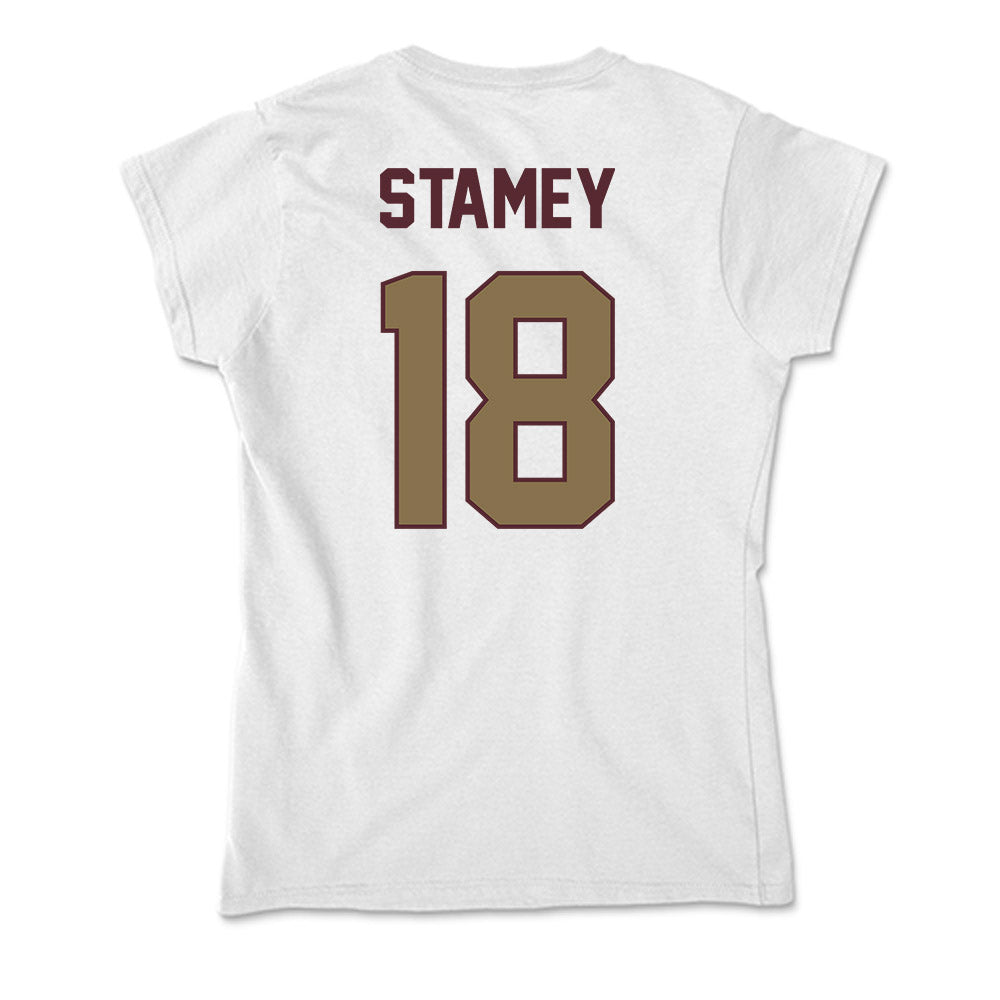 Texas State - NCAA Football : Ty Stamey - Soft Style Women’s T-Shirt-1