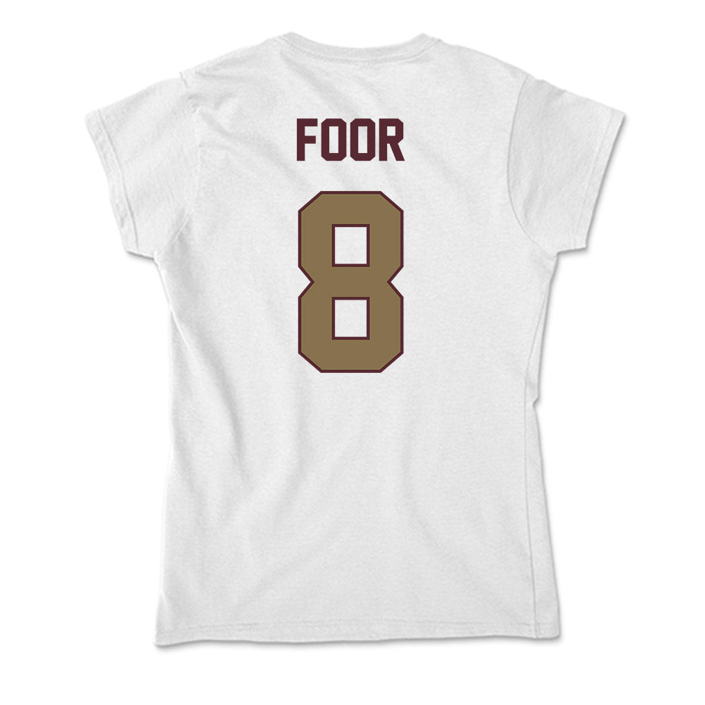Texas State - NCAA Baseball : Daylen Foor - Soft Style Women’s T-Shirt-1
