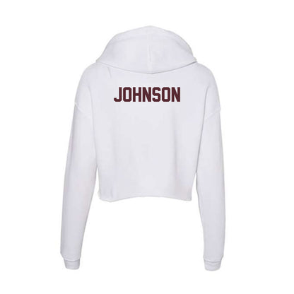 Texas State - NCAA Cheerleading : Star Johnson - Women's Crop Fleece Hoodie-1
