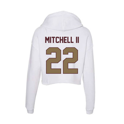 Texas State - NCAA Football : William Mitchell II - Women's Crop Fleece Hoodie-1