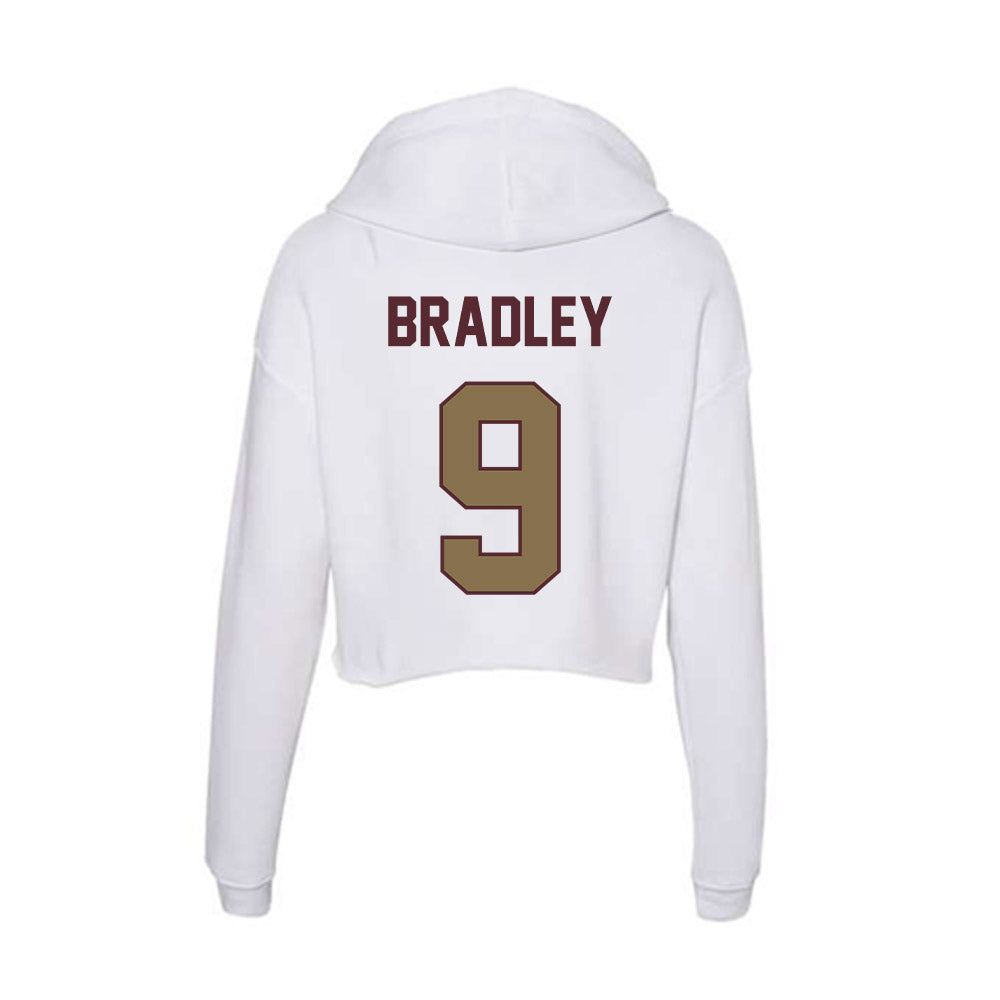 Texas State - NCAA Football : Jayden Bradley - Women's Crop Fleece Hooded Sweatshirt-1