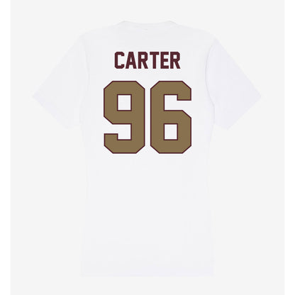 Texas State - NCAA Football : Bryce Carter - Women's V-Neck T-Shirt-1