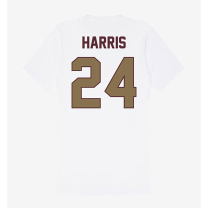 Texas State - NCAA Football : Juntavious Harris - Women's V-Neck T-Shirt-1