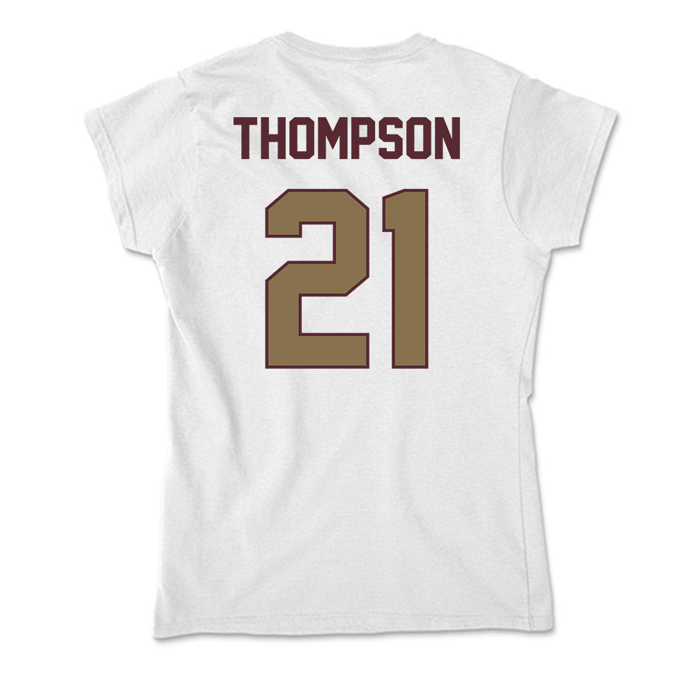 Texas State - NCAA Men's Basketball : Deke Thompson - Soft Style Women’s T-Shirt-1