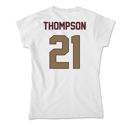 Texas State - NCAA Men's Basketball : Deke Thompson - Soft Style Women’s T-Shirt-1