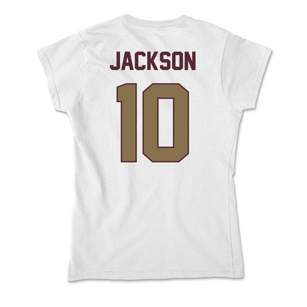 Texas State - NCAA Football : Davian Jackson - Soft Style Women’s T-Shirt-1