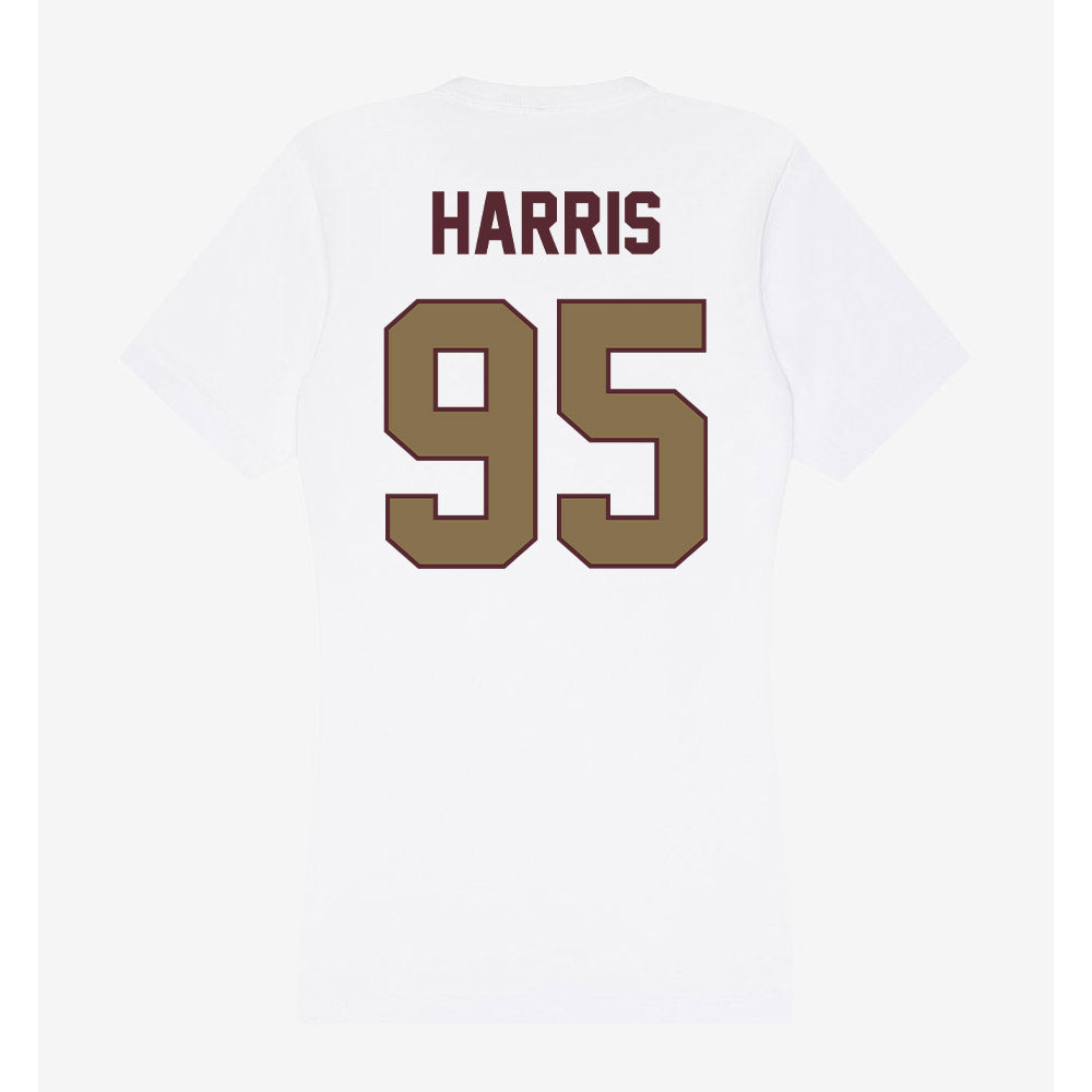 Texas State - NCAA Football : Jaylen Harris - Women's V-Neck T-Shirt-1