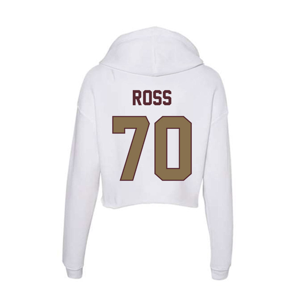 Texas State - NCAA Football : Ameer Ross - Women's Crop Fleece Hoodie-1
