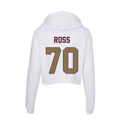 Texas State - NCAA Football : Ameer Ross - Women's Crop Fleece Hoodie-1