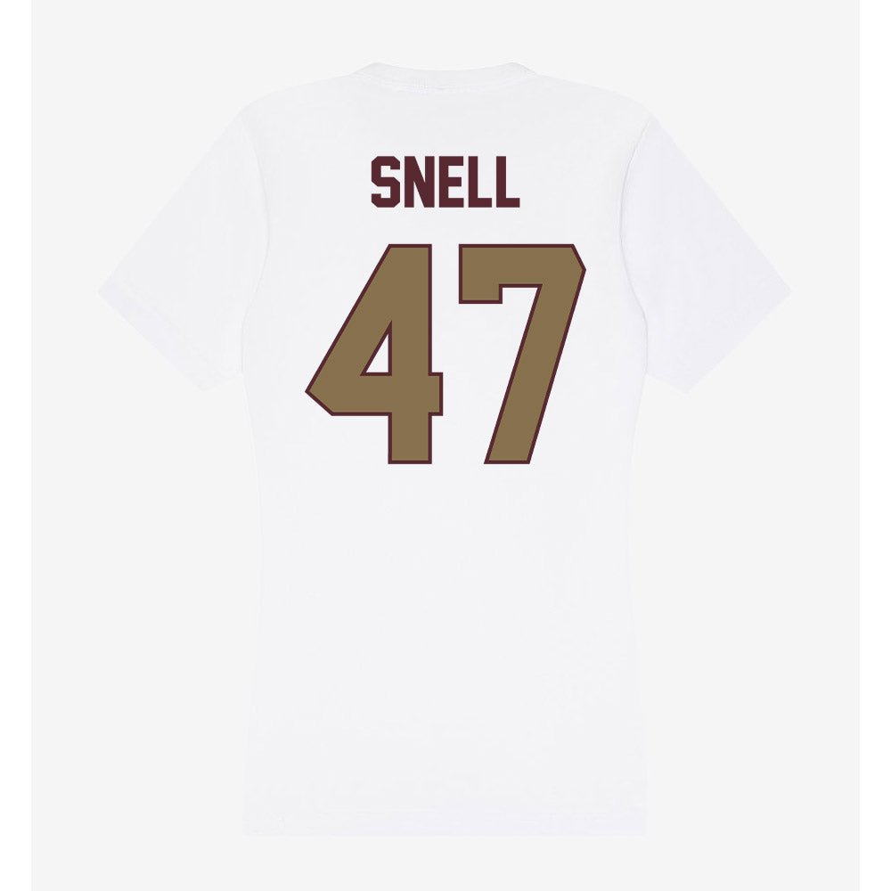 Texas State - NCAA Football : Darian Snell - Women's V-Neck T-Shirt-1