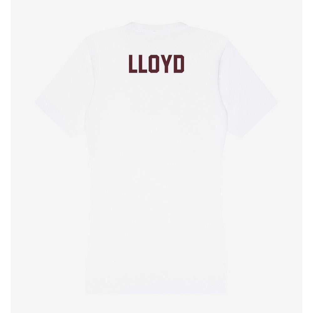Texas State - NCAA Men's Track & Field : Jashaun Lloyd - Women's V-Neck T-Shirt-1