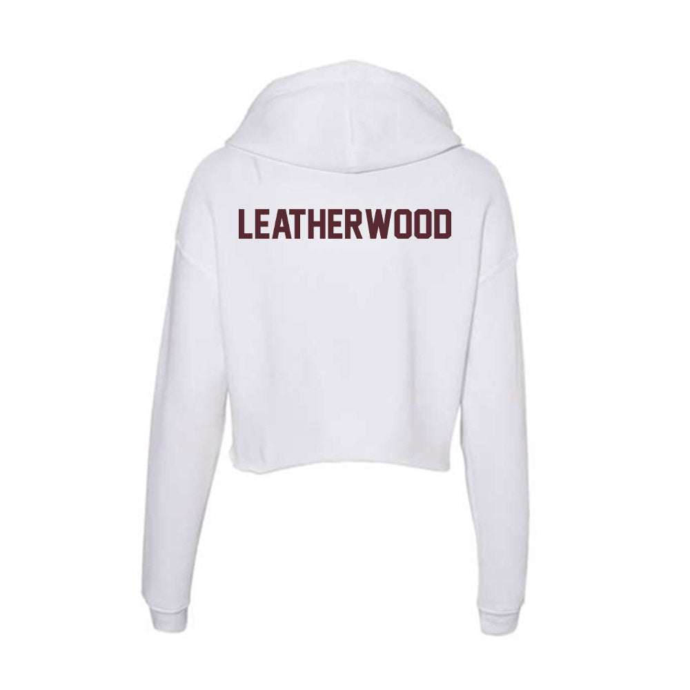 Texas State - NCAA Men's Track & Field : Chase Leatherwood - Women's Crop Fleece Hoodie-1