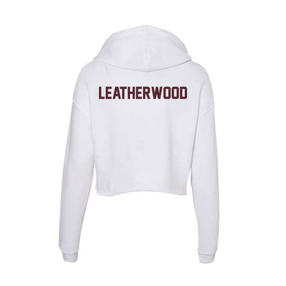 Texas State - NCAA Men's Track & Field : Chase Leatherwood - Women's Crop Fleece Hoodie-1